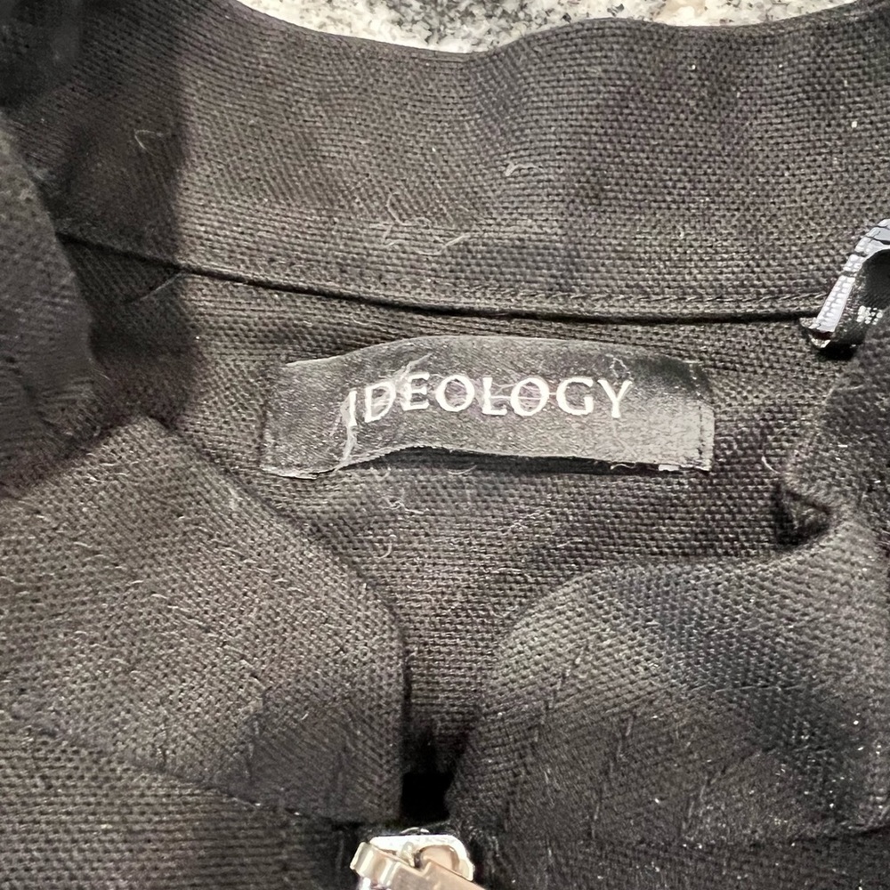 IDEOLOGY Black Jean Jacket with Zippers - Picture 9 of 14